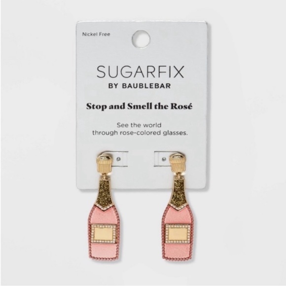 SUGARFIX by BaubleBar “Stop and Smell the Rose’” Earrings - Picture 3 of 6